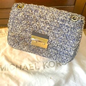 Michael Kors denim cross body bag